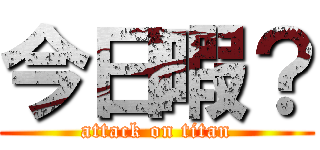 今日暇？ (attack on titan)