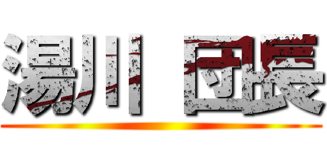 湯川 団長 ()