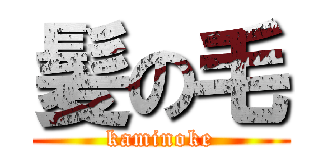 髪の毛 (kaminoke)