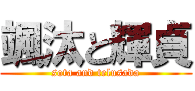 颯汰と輝貞 (sota and telusada)