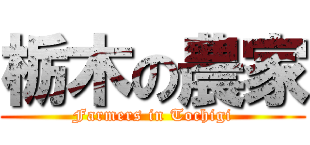 栃木の農家 (Farmers in Tochigi)