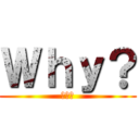 Ｗｈｙ？ (なぜ？)