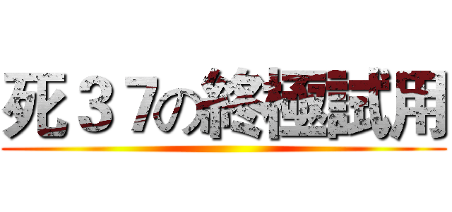 死３７の終極試用 ()