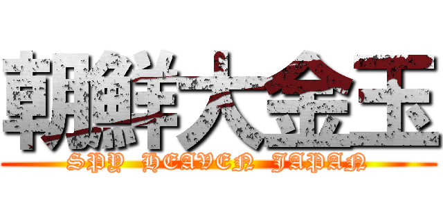 朝鮮大金玉 (SPY  HEAVEN  JAPAN)