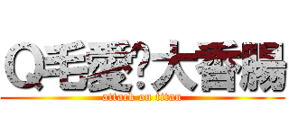 Ｑ毛愛甩大香腸 (attack on titan)