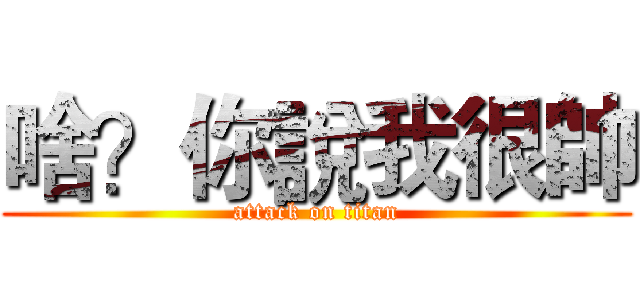 啥？你說我很帥 (attack on titan)