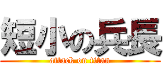 短小の兵長 (attack on titan)