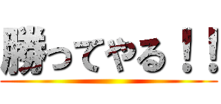 勝ってやる！！ ()