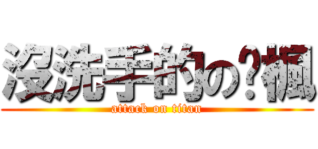 沒洗手的の錒楓 (attack on titan)