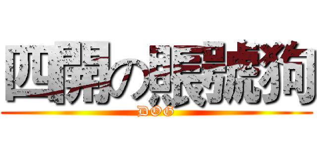 四開の賬號狗 (DOG)