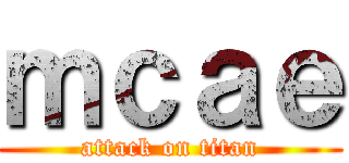 ｍｃａｅ (attack on titan)
