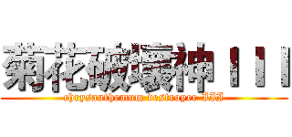 菊花破壞神ＩＩＩ (chrysanthemum destroyer III)