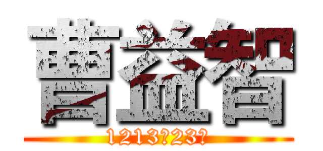 曹益智 (1213班23号)