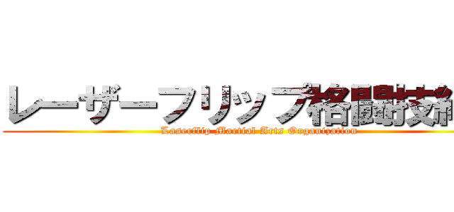 レーザーフリップ格闘技組織 (Laserflip Martial Arts Organization)