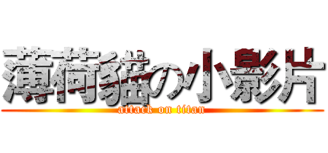 薄荷貓の小影片 (attack on titan)
