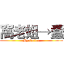 窩老姐→蠢 (By Coffee)