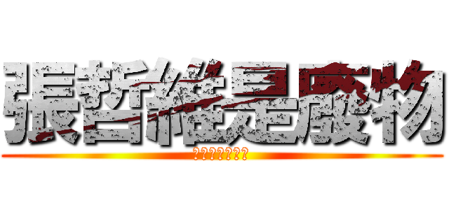 張哲維是廢物 (ㄏㄏㄏㄏㄏㄏㄏ)