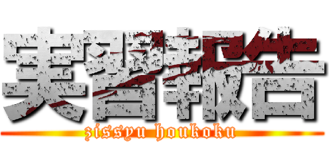 実習報告 (zissyu houkoku)