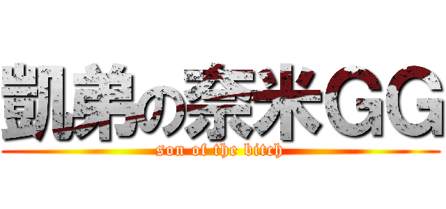 凱弟の奈米ＧＧ (son of the bitch)