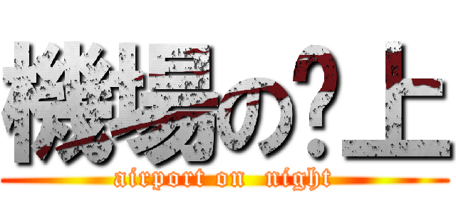 機場の晚上 (airport on  night)