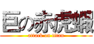 巨の赤虎蝦 (attack on titan)