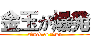 金玉が爆発 (attack on titan)