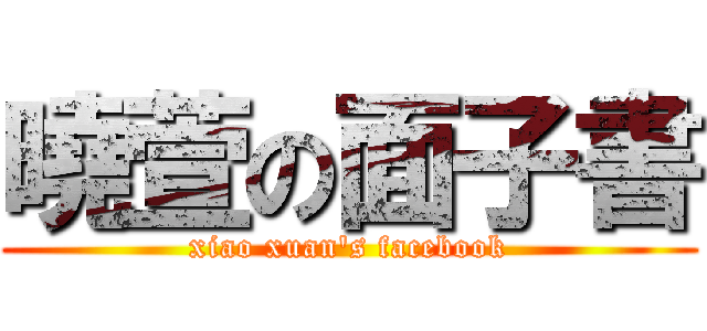 曉萱の面子書 (xiao xuan\'s facebook)