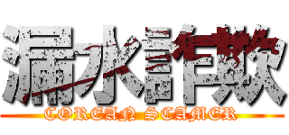 漏水詐欺 (COREAN SCAMER)