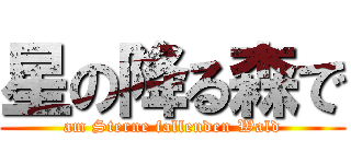 星の降る森で (am Sterne fallenden Wald)