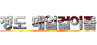 정도 매일걸어줄 (attack on titan)