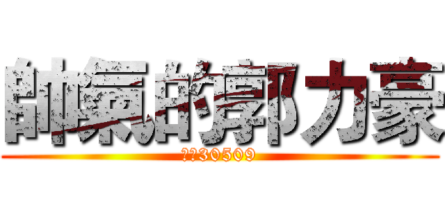 帥氣的郭力豪 (三玉30509)