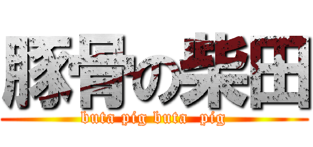 豚骨の柴田 (buta pig buta  pig)