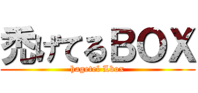 禿げてるＢＯＸ (hagetel Lbox)