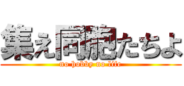 集え同胞たちよ (no hobby no life)