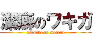 潔癖のワキガ (keppeki on wakiga)