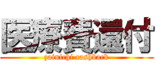 医療費還付 (zainichi cashback)
