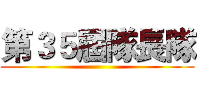 第３５屆隊長隊 ()