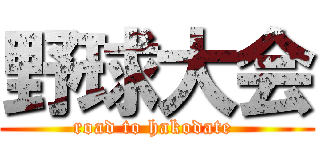野球大会 (road to hakodate )