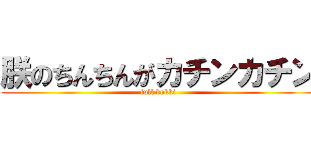 朕のちんちんがカチンカチン (full bokki)