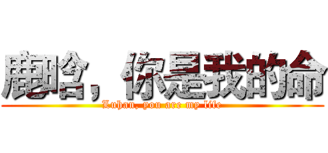 鹿晗，你是我的命 (Luhan, you are my life)
