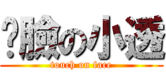 捂臉の小透 (touch on face)