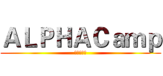 ＡＬＰＨＡＣａｍｐ (比會寫重要)