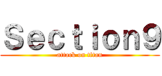 Ｓｅｃｔｉｏｎ９ (attack on titan)