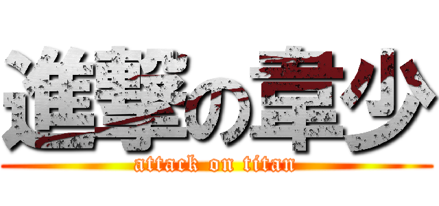 進撃の韋少 (attack on titan)
