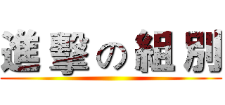 進 擊 の 組 別 ()
