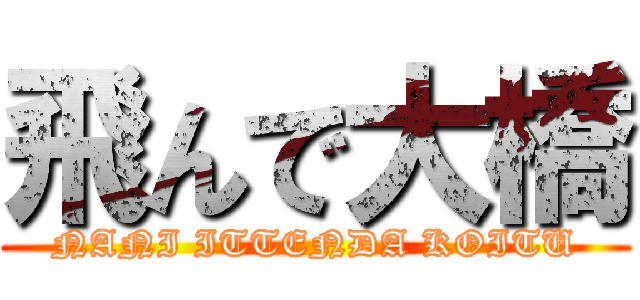 飛んで大橋 (NANI ITTENDA KOITU)