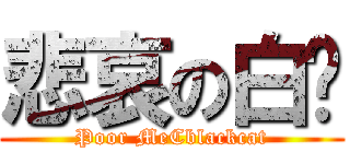 悲哀の白貓 (Poor MeCblackcat)