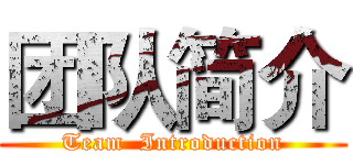 团队简介 (Team  Introduction)