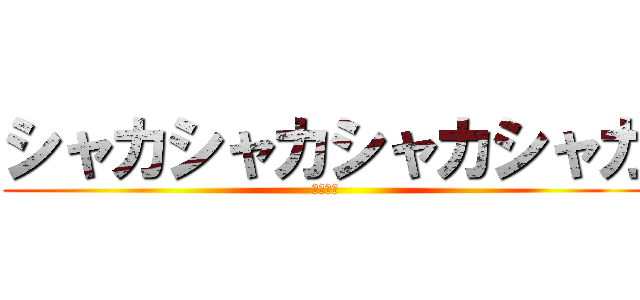 シャカシャカシャカシャカ (ばぁぁか)