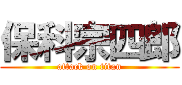 保科宗四郎 (attack on titan)